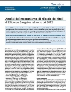 Analisi dei meccanismi di rilascio dei Titoli di Efficienza Energetica - CESAB